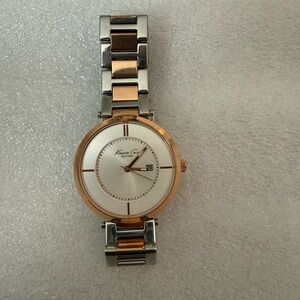Kenneth Cole Two-Tone Silver and Rose Gold Watch